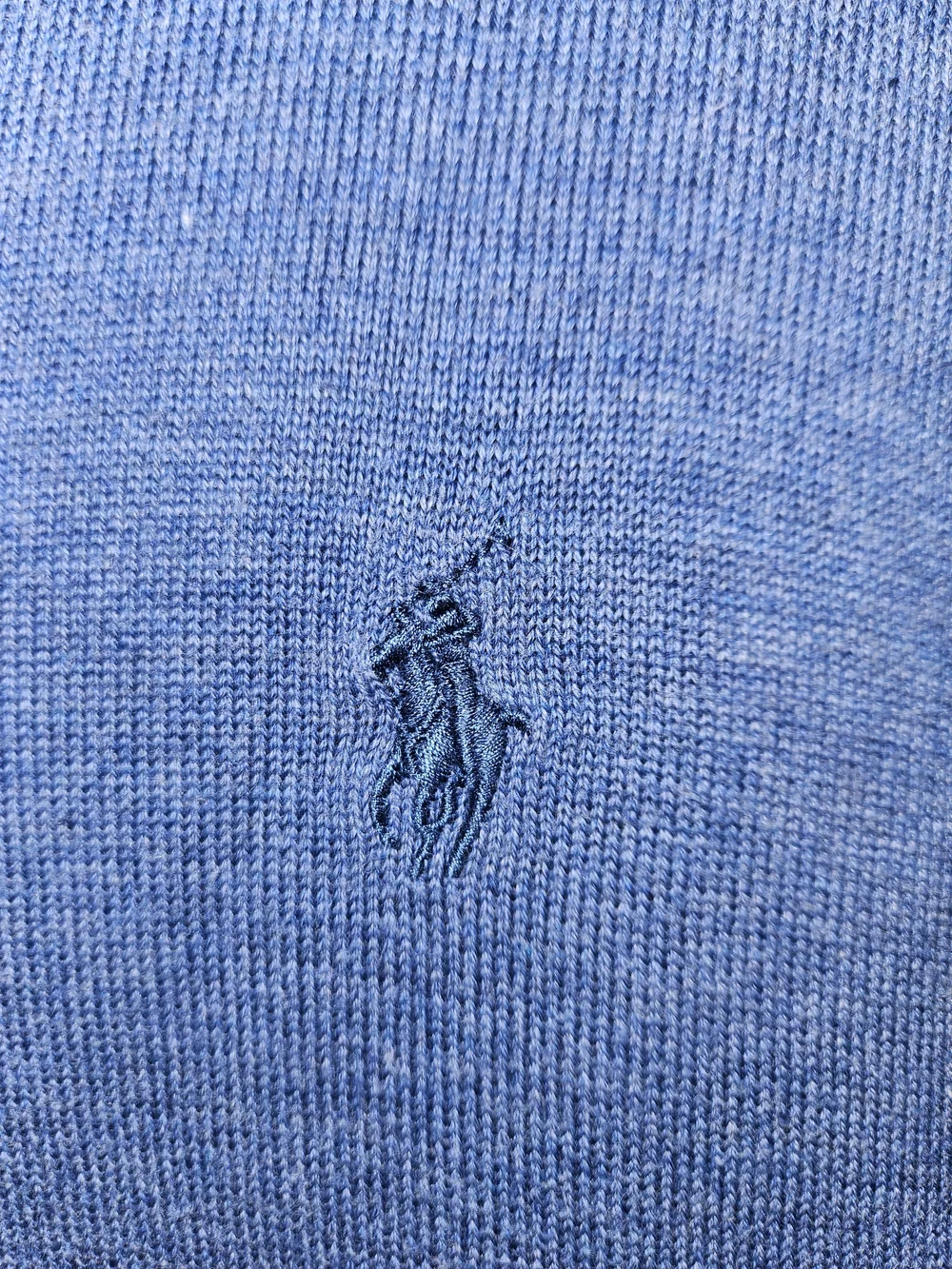 POLO Ralph Lauren Men’s Blue V-Neck Sweater Extra Large XL Pima Cotton